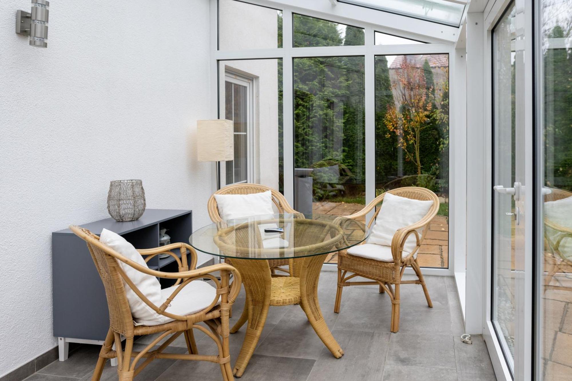 Ganzes Ferienhaus In Leipzig Mit Garage Und Fussbodenheizung Kültér fotó